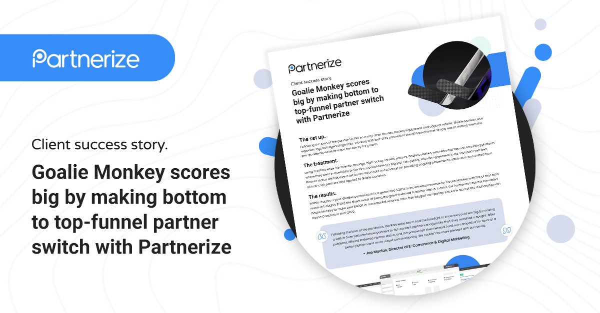 Goalie Monkey scores big by making bottom to topfunnel partner switch